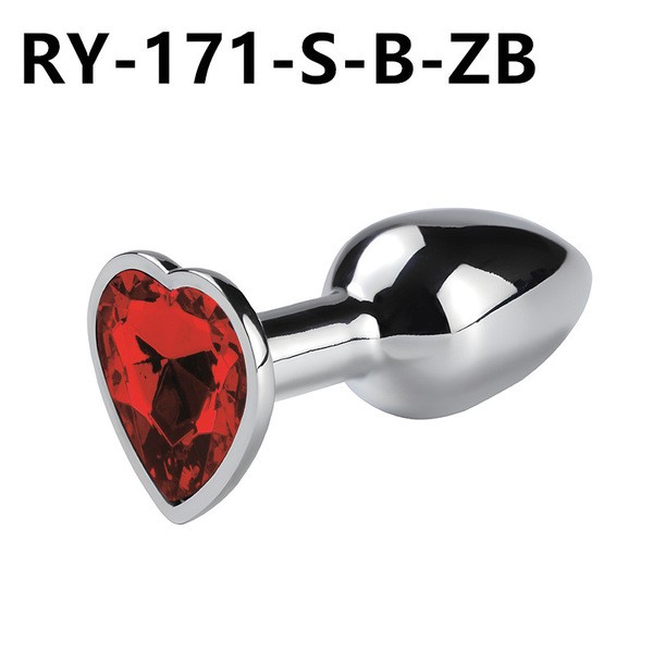 Heart-Shaped Metal Anal Plug L SIZE